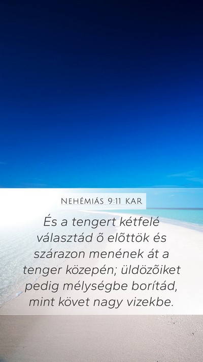Nehémiás 9:11 KAR Bible Verse Image