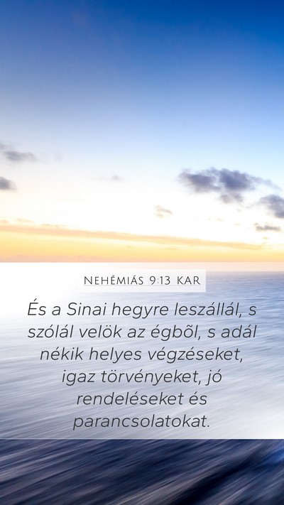 Nehémiás 9:13 KAR Bible Verse Image