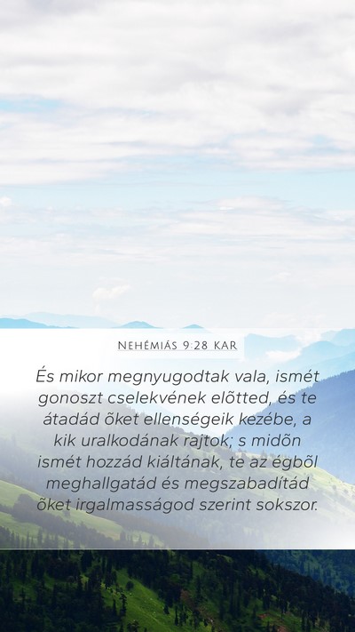 Nehémiás 9:28 KAR Bible Verse Image