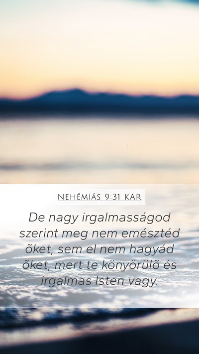 Nehémiás 9:31 KAR Bible Verse Image