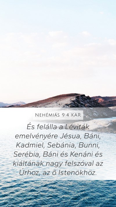Nehémiás 9:4 KAR Bible Verse Image