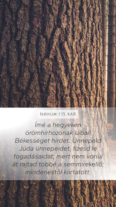 Náhum 1:15 KAR Bible Verse Image
