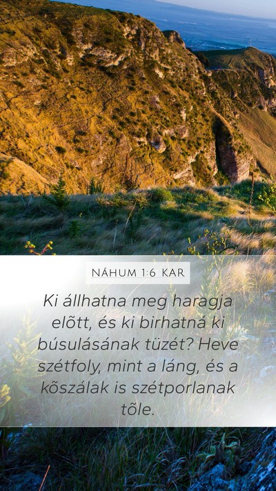 Náhum 1:6 KAR Bible Verse Image