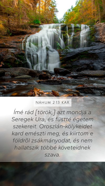 Náhum 2:13 KAR Bible Verse Image