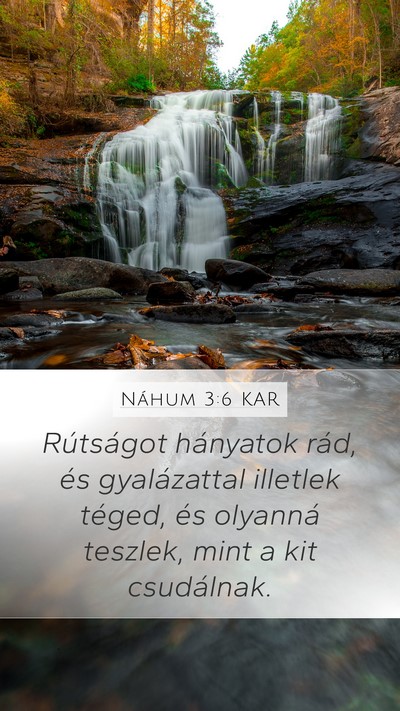 Náhum 3:6 KAR Bible Verse Image