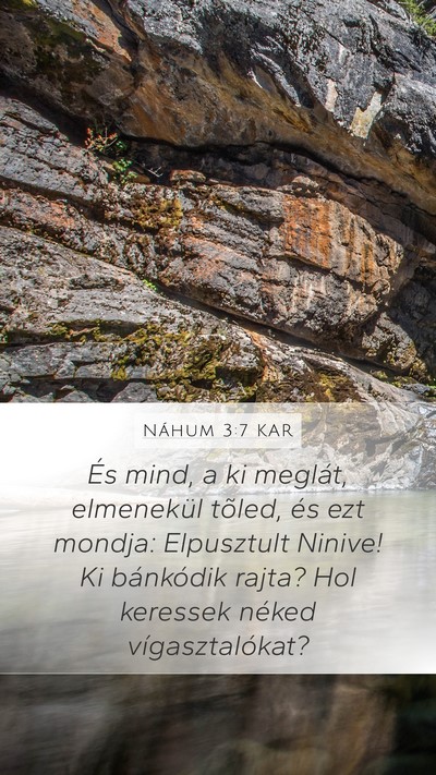 Náhum 3:7 KAR Bible Verse Image