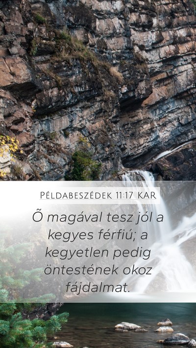 Példabeszédek 11:17 KAR Bible Verse Image