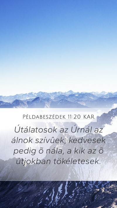 Példabeszédek 11:20 KAR Bible Verse Image