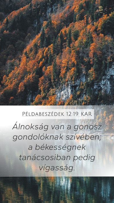 Példabeszédek 12:19 KAR Bible Verse Image