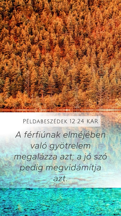 Példabeszédek 12:24 KAR Bible Verse Image
