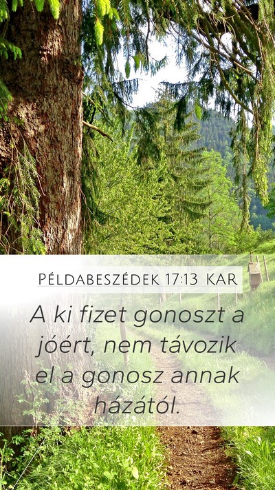 Példabeszédek 17:13 KAR Bible Verse Image