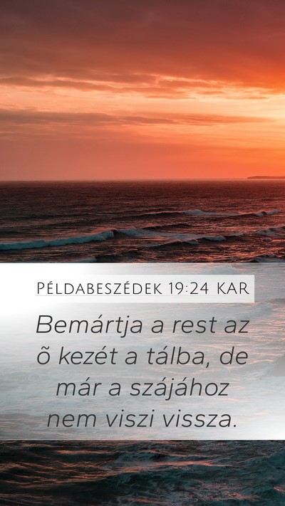 Példabeszédek 19:24 KAR Bible Verse Image