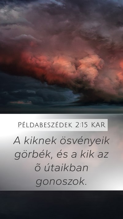 Példabeszédek 2:15 KAR Bible Verse Image