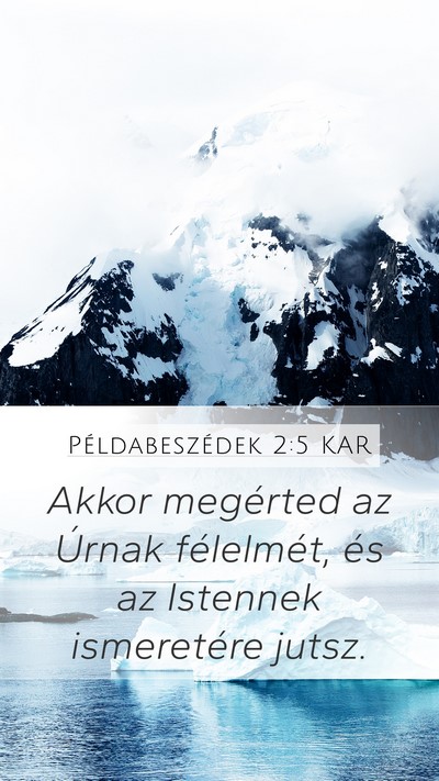 Példabeszédek 2:5 KAR Bible Verse Image