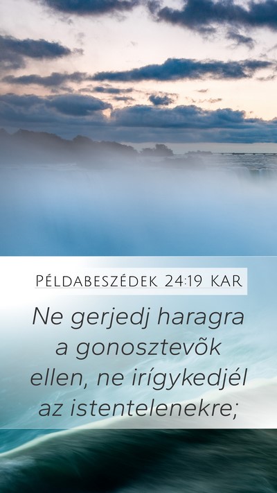 Példabeszédek 24:19 KAR Bible Verse Image