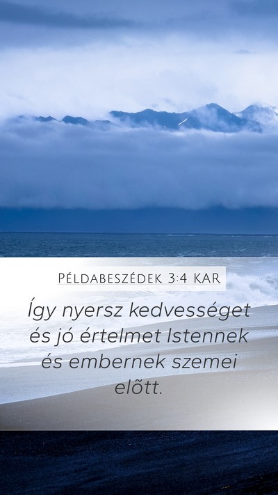 Példabeszédek 3:4 KAR Bible Verse Image