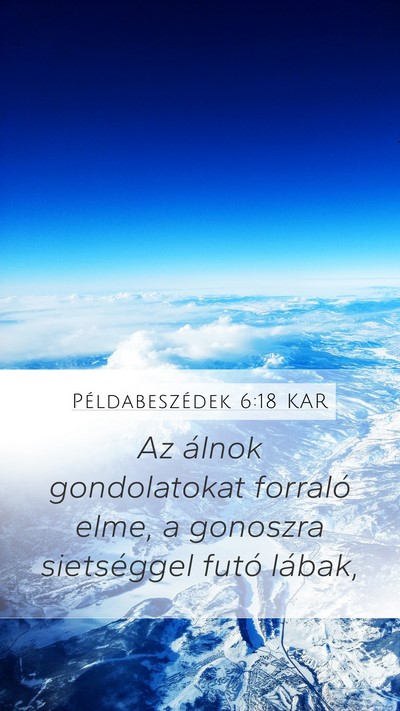 Példabeszédek 6:18 KAR Bible Verse Image