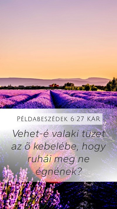 Példabeszédek 6:27 KAR Bible Verse Image