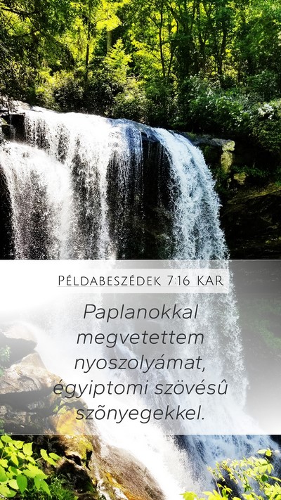 Példabeszédek 7:16 KAR Bible Verse Image