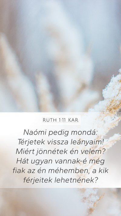 Ruth 1:11 KAR Bible Verse Image