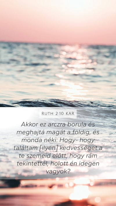 Ruth 2:10 KAR Bible Verse Image