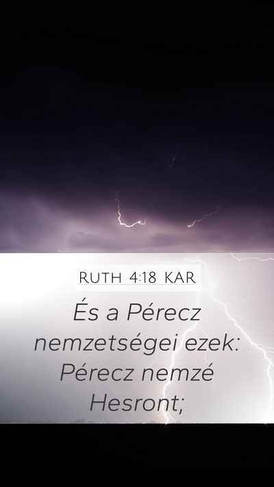 Ruth 4:18 KAR Bible Verse Image