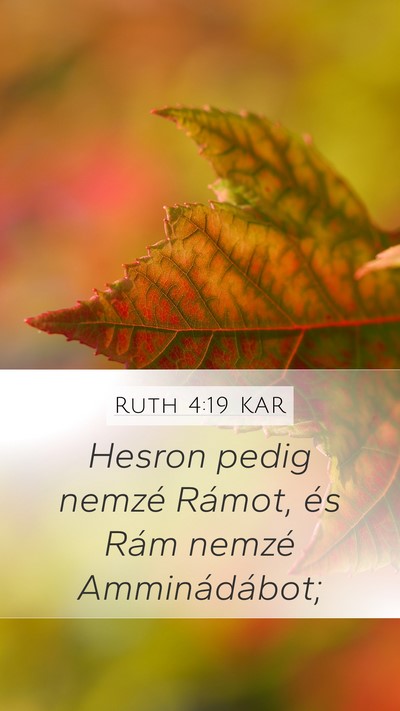 Ruth 4:19 KAR Bible Verse Image