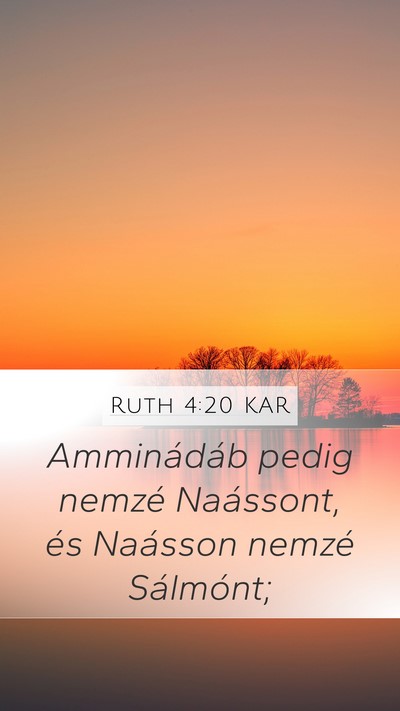 Ruth 4:20 KAR Bible Verse Image