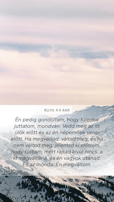 Ruth 4:4 KAR Bible Verse Image