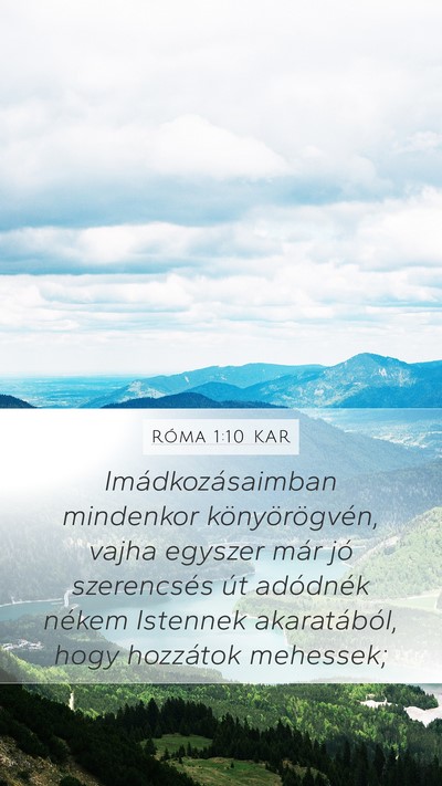 Róma 1:10 KAR Bible Verse Image