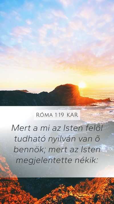 Róma 1:19 KAR Bible Verse Image