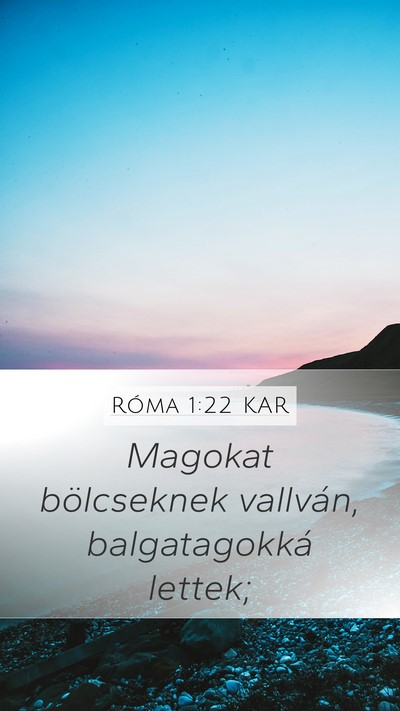 Róma 1:22 KAR Bible Verse Image