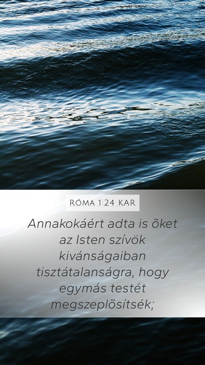 Róma 1:24 KAR Bible Verse Image