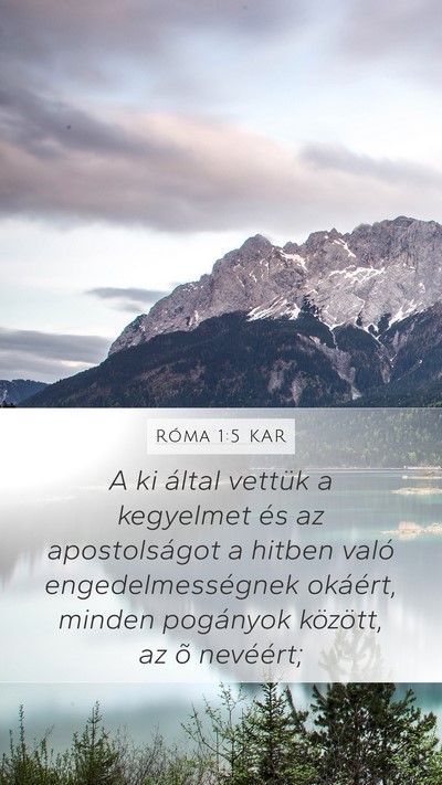 Róma 1:5 KAR Bible Verse Image