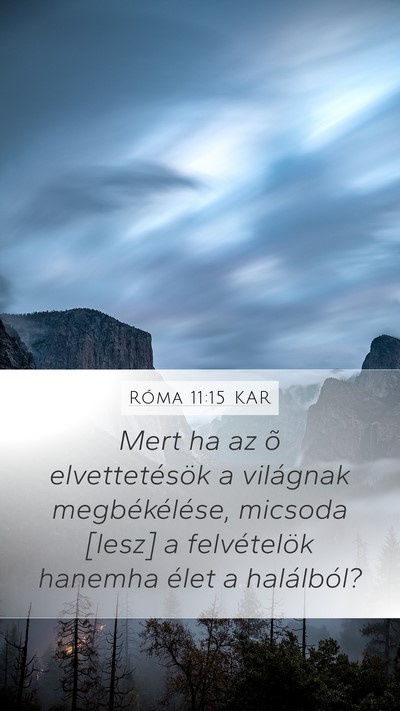 Róma 11:15 KAR Bible Verse Image
