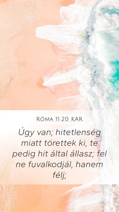 Róma 11:20 KAR Bible Verse Image