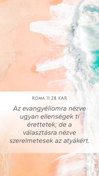 Róma 11:28 KAR Bible Verse Image