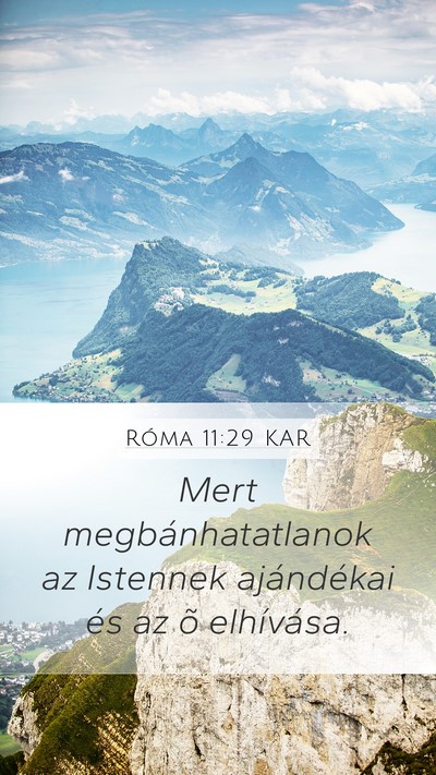 Róma 11:29 KAR Bible Verse Image