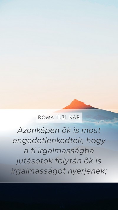 Róma 11:31 KAR Bible Verse Image