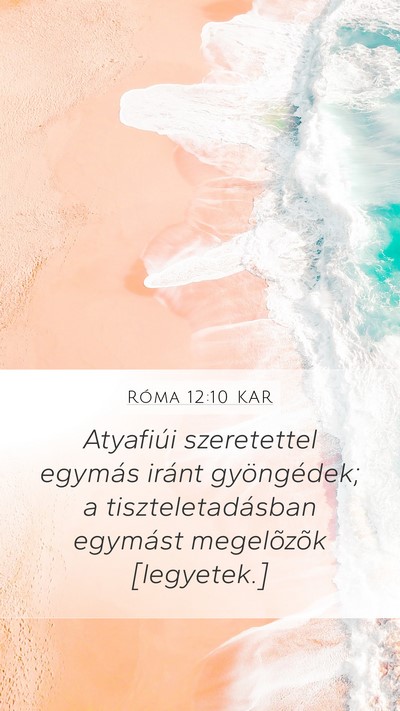 Róma 12:10 KAR Bible Verse Image