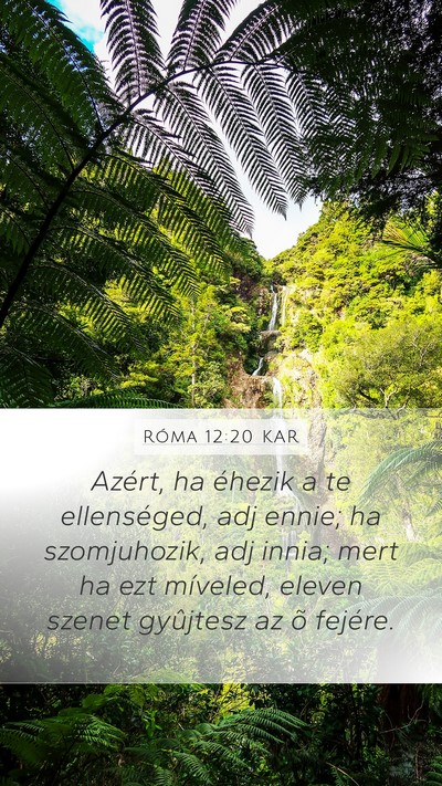 Róma 12:20 KAR Bible Verse Image