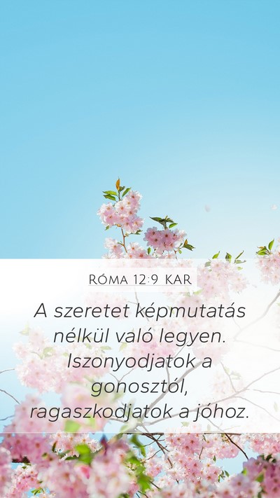 Róma 12:9 KAR Bible Verse Image