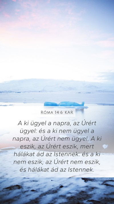 Róma 14:6 KAR Bible Verse Image