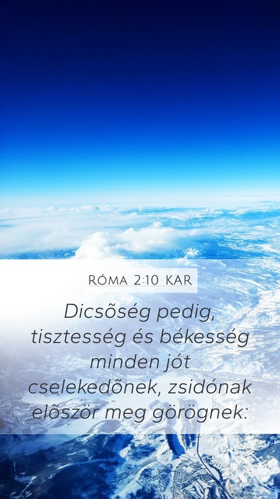 Róma 2:10 KAR Bible Verse Image