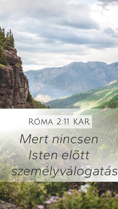 Róma 2:11 KAR Bible Verse Image