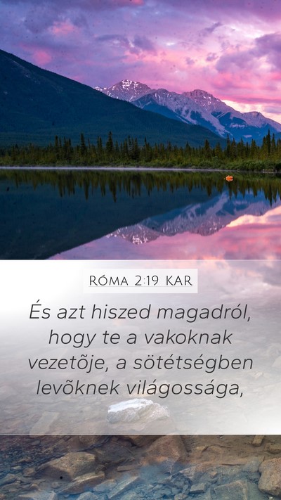 Róma 2:19 KAR Bible Verse Image