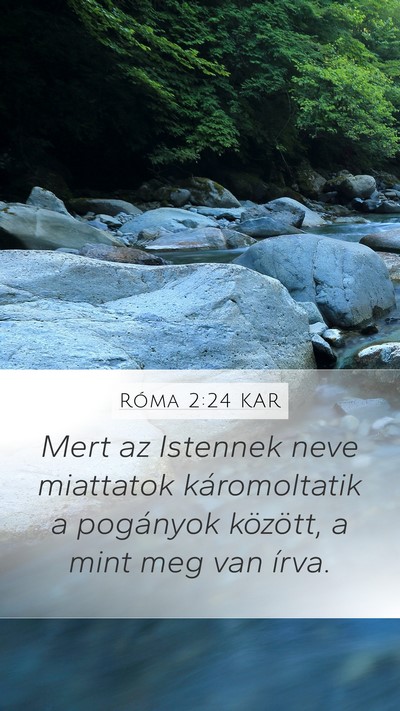 Róma 2:24 KAR Bible Verse Image