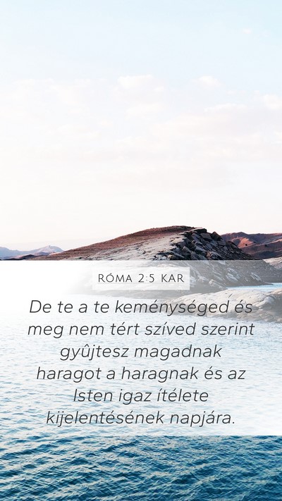 Róma 2:5 KAR Bible Verse Image