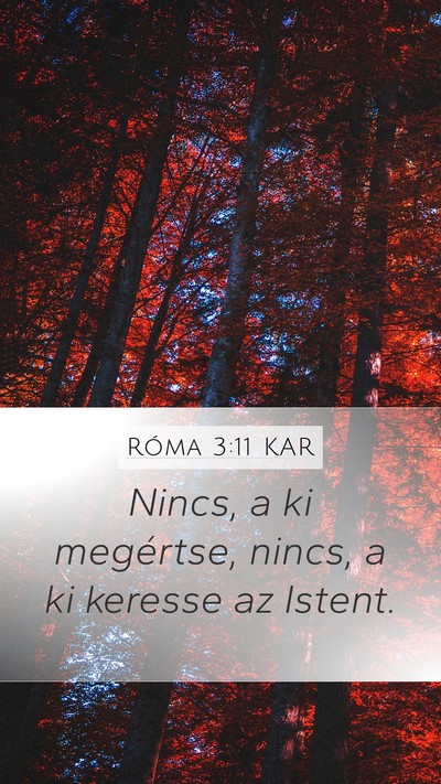 Róma 3:11 KAR Bible Verse Image