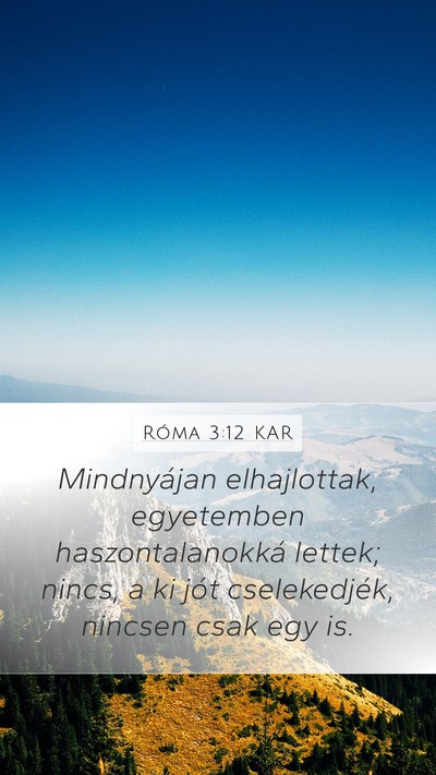 Róma 3:12 KAR Bible Verse Image